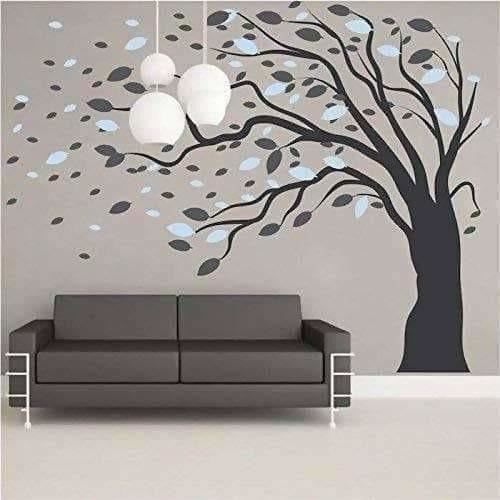 Beautiful Giant Large Tree for Living Room (9.3(L) Feet * 7.1(H) Feet) Wall Sticker