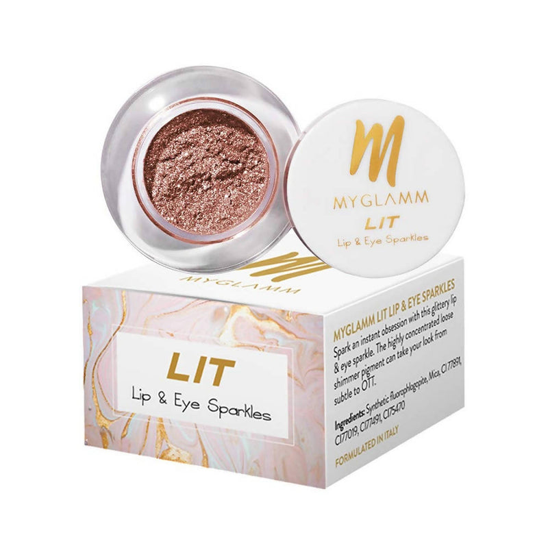 MyGlamm LIT Lip & Eye Sparkle (Her Royal Hotness)