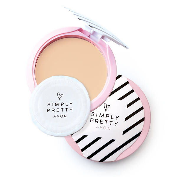 Avon Simply Pretty Shine No More SPF 14 Pressed Powder Almond