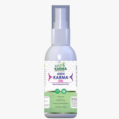 Ayukarma Ayurveda Arsh Karma Oil