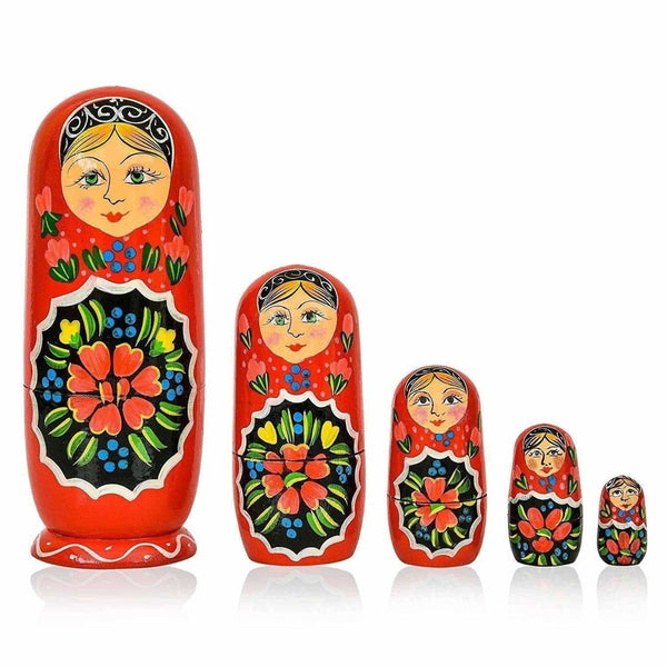 Indian doll - Kids Handmade Hand Painted Cute Wooden Indian Women Nesting Dolls