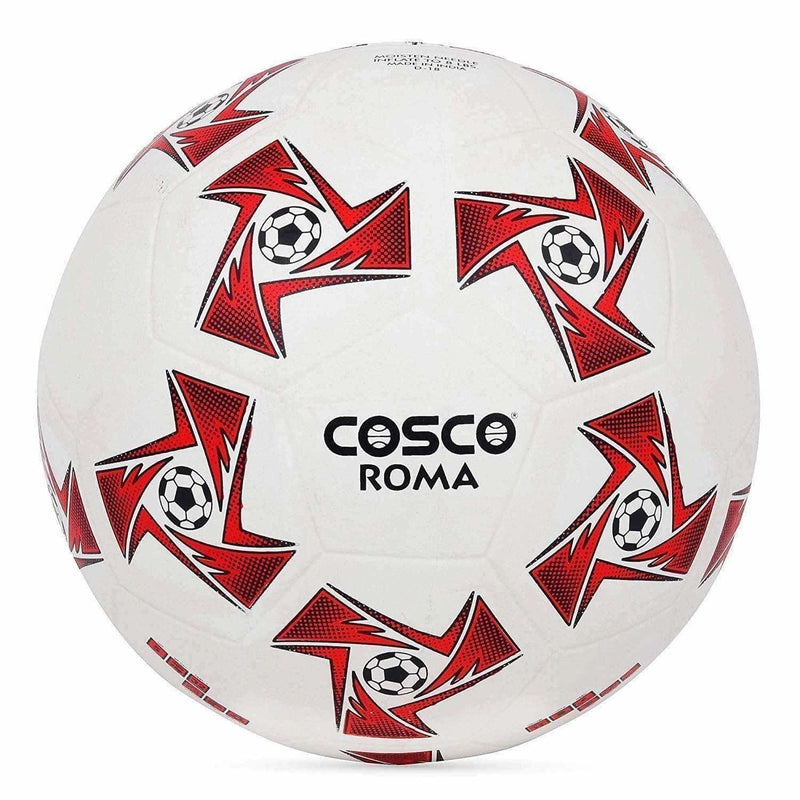 Cosco Roma Foot Ball, Size 5 (White/Red)