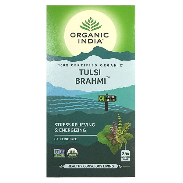 Organic India Tulsi Brahmi Tea 25 Tea Bags
