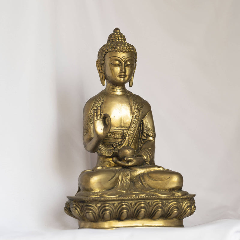 Myoksha Lord Buddha Brass Idol - For Meditation And Wisdom