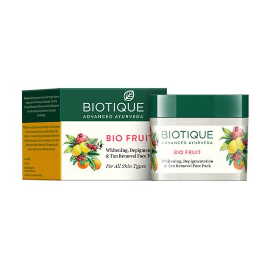 Biotique Bio Fruit Whitening & Depigmentation & Tan Removal Face Pack