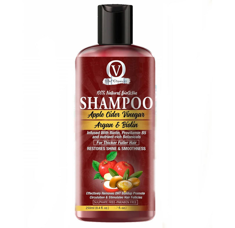 Vital Organics Shampoo Apple Cider Vinegar, Argan Oil, Biotin