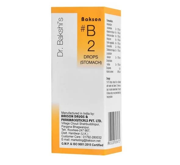 Bakson's Homeopathy B2 Drops