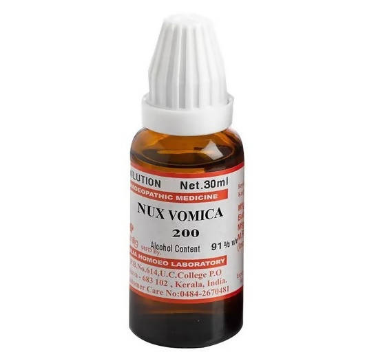 Similia Homeopathy Nux Vomica Dilution