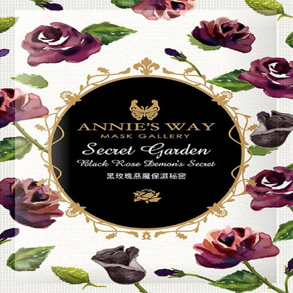 Annie's Way Secret Garden Black Rose Demon's Sheet Mask