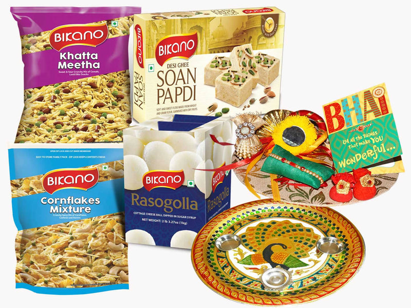 Bikanervala All Time Gift Hamper Rakhi Puja Thali