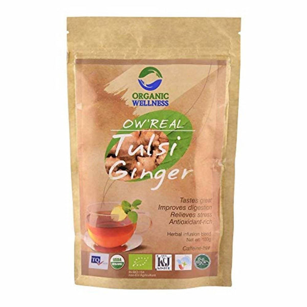 Organic Wellness Ow'Real Tulsi Ginger Leaf Tea