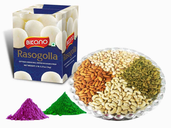 Bikano Rasgulla With Dry Fruits On Holi