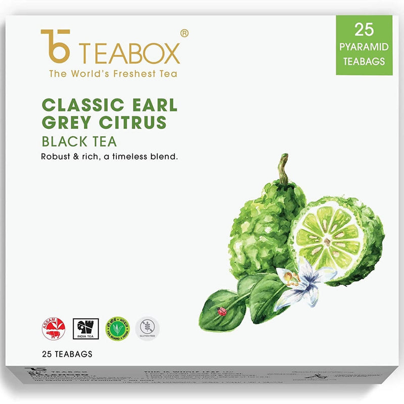 Teabox Classic Earl Grey Citrus Black Tea Bags