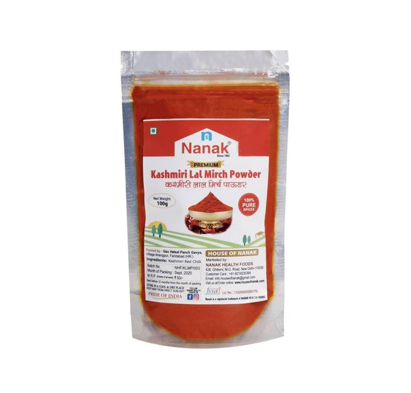 Nanak Premium Kashmiri Red Chilli (Lal Mirch) Powder,100g