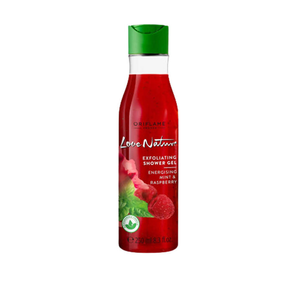 Oriflame Love Nature Exfoliating Shower Gel - Energising Mint & Raspberry