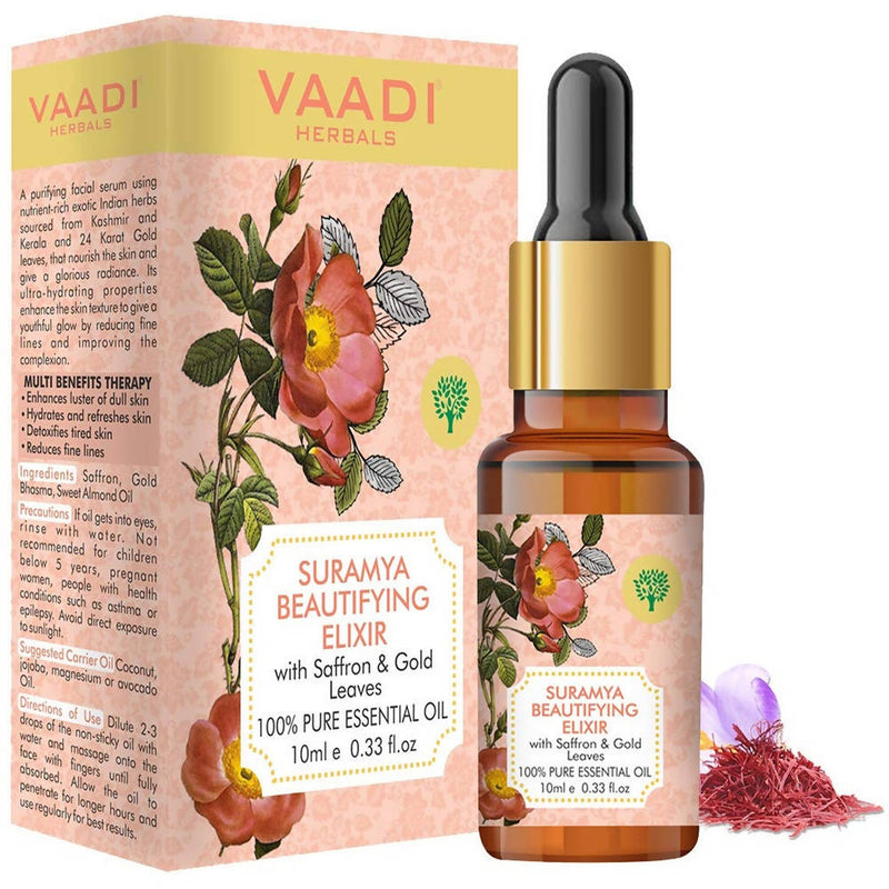 Vaadi Herbals Suramya Beautifying Elixr With Saffron Gold Leaves