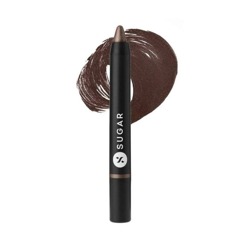 Sugar Eyes And Shine Shadow Crayon Metallic Medium Brown With Golden Glitter