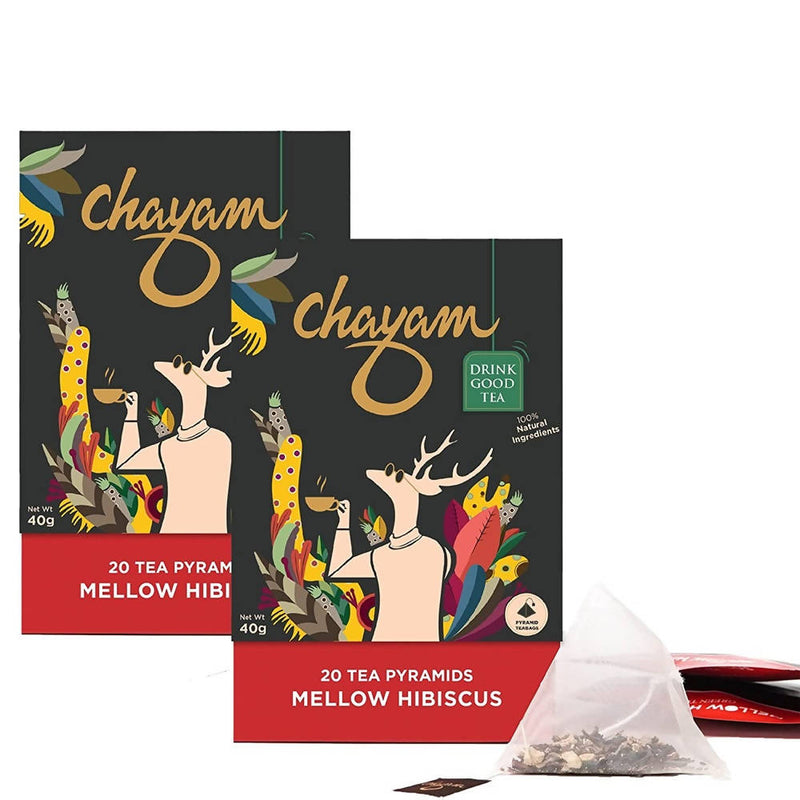 Chayam Mellow Hibiscus Green Tea Bags