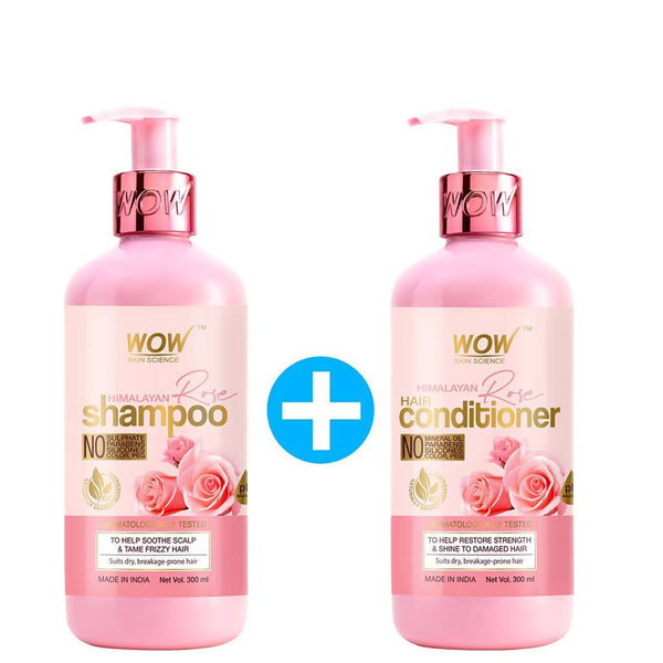 Wow Skin Science Himalayan Rose Shampoo and Conditioner