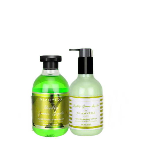 Glamveda Green Apple Refreshing Body Wash & Lotion Combo Pack