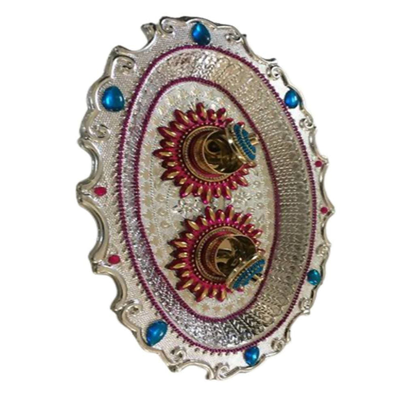 Kundan HandiKrafts Designer Haldi Kumkum Platters