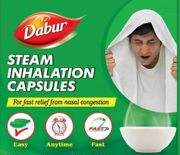 Steam Inhaler Capsule Dabur Steam Inhalation Capsules