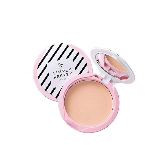 Avon Simply Pretty Shine No More SPF 14 Pressed Powder Natural