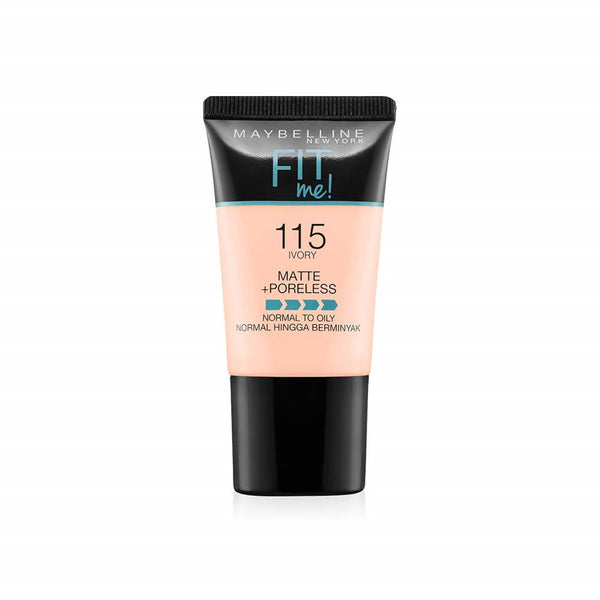 Maybelline New York Fit Me Matte + Poreless Liquid Foundation Tube -115 Ivory (18 Ml)