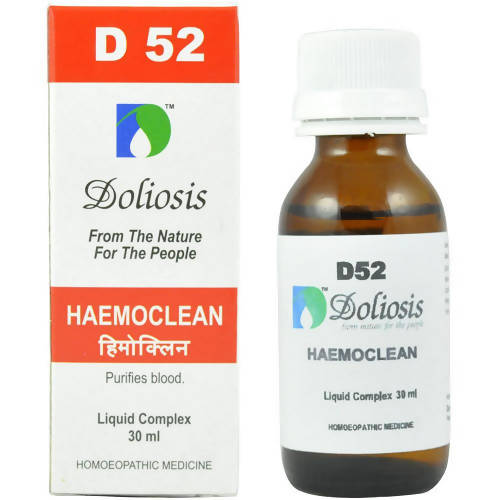 Doliosis Homeopathy D52 Haemoclean Drops