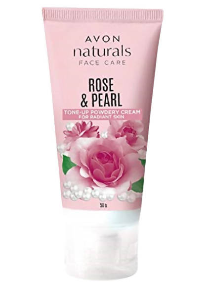 Avon Naturals Face Care Rose & Pearl Tone-Up Powdery Cream