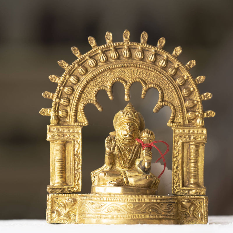 Myoksha Lord Hanuman Brass Idol For Health And Strength