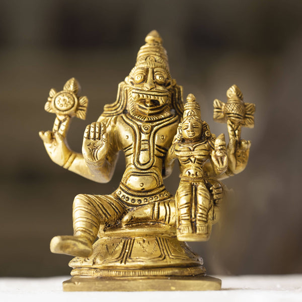 Myoksha Lakshmi Narasimha Brass Idol