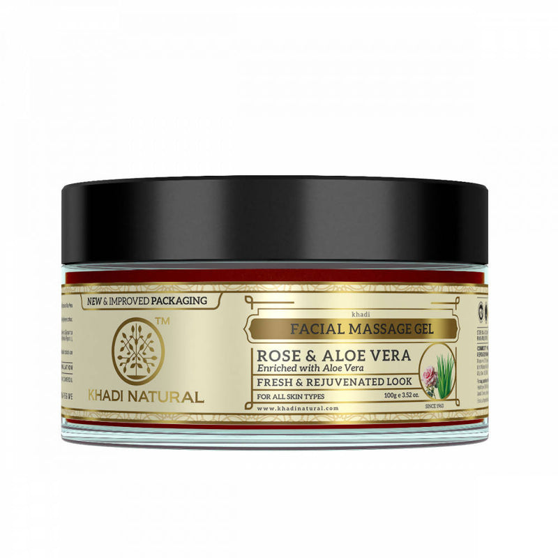 Khadi Natural Rose & Aloe Vera Facial Massage Gel