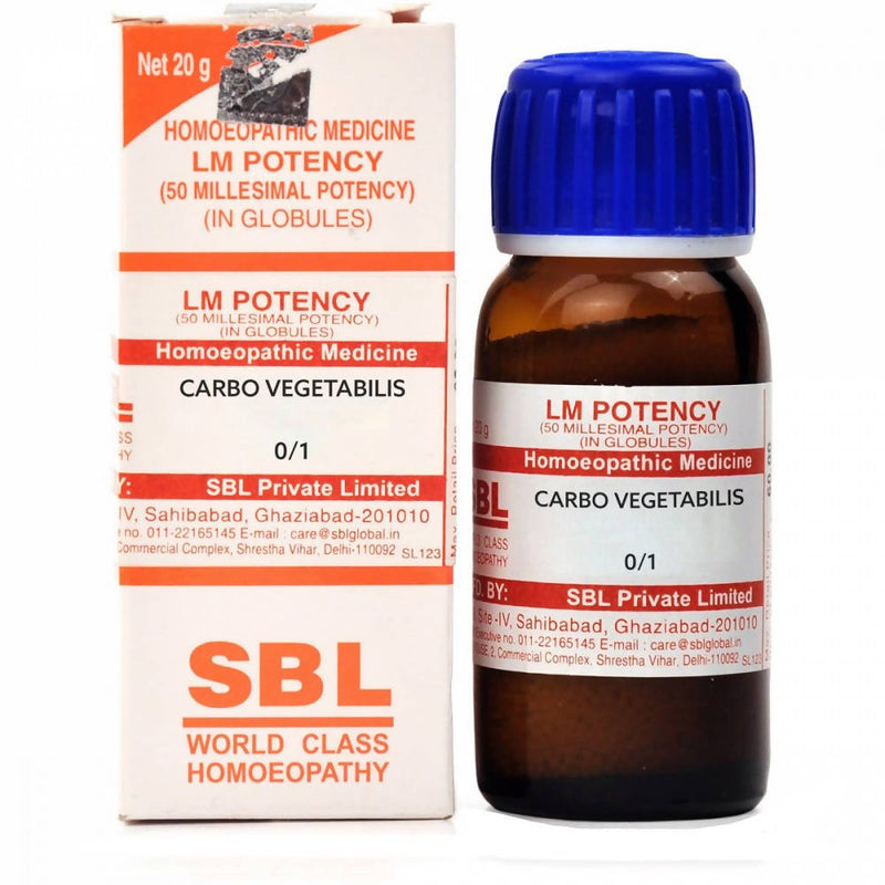 SBL Homeopathy Carbo Vegetabilis LM Potency