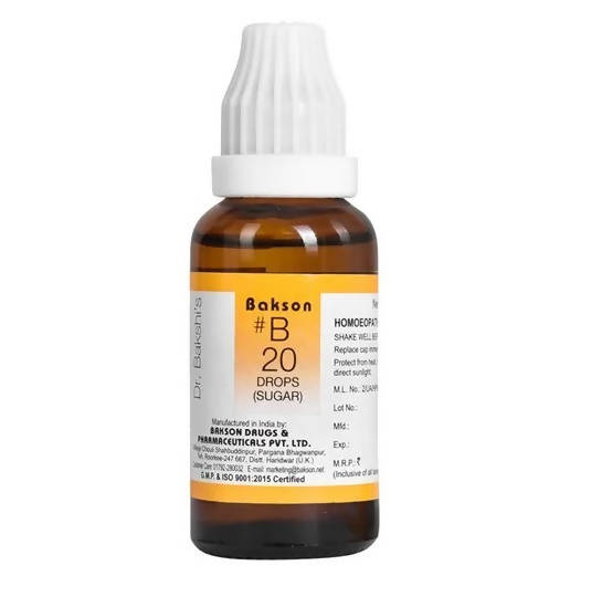 Bakson's Homeopathy B20 Drops