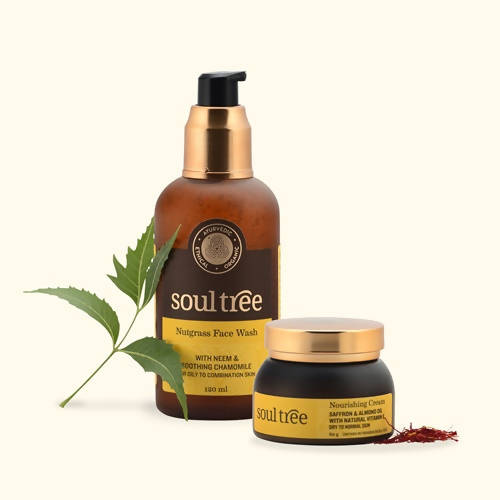 Soultree Nutgrass Face Wash & Nourishing Cream Set
