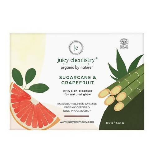 Juicy Chemistry Sugarcane & Grapefruit Organic Aha Rich Soap