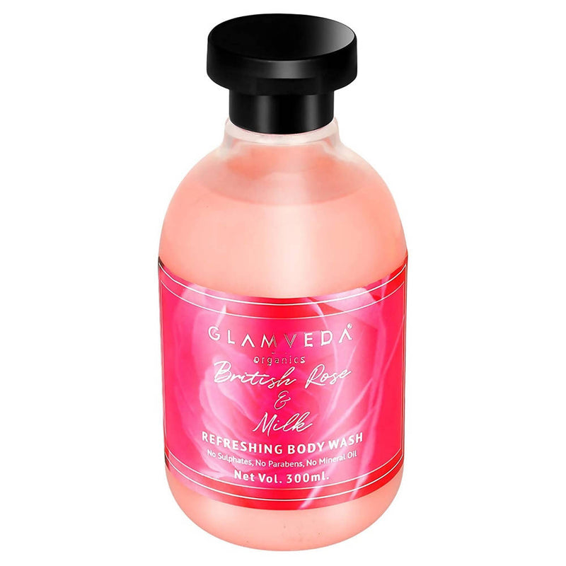 Glamveda British Rose & Milk Refreshing Body Wash