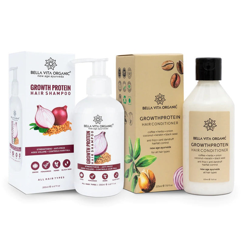 Bella Vita Organic Growth Protein Shampoo & Conditioner Combo