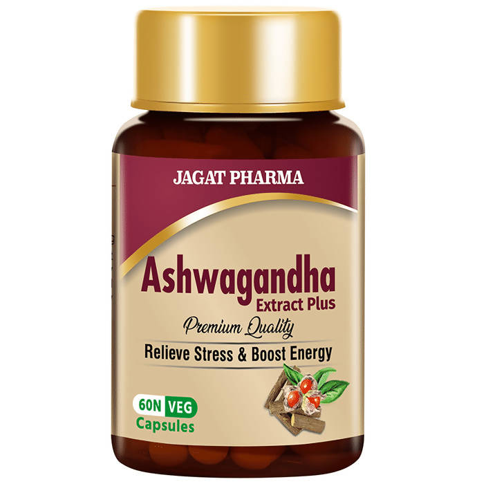 Jagat Pharma Ashwagandha Extract Plus Veg Capsules