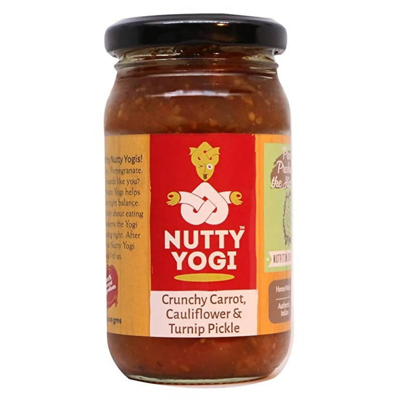 Nutty Yogi Crunchy Carrot Cauliflower and Turnip Pickle