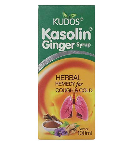 Kudos Ayurveda Kasolin Ginger Syrup Herbal Remedy for Cough & Cold