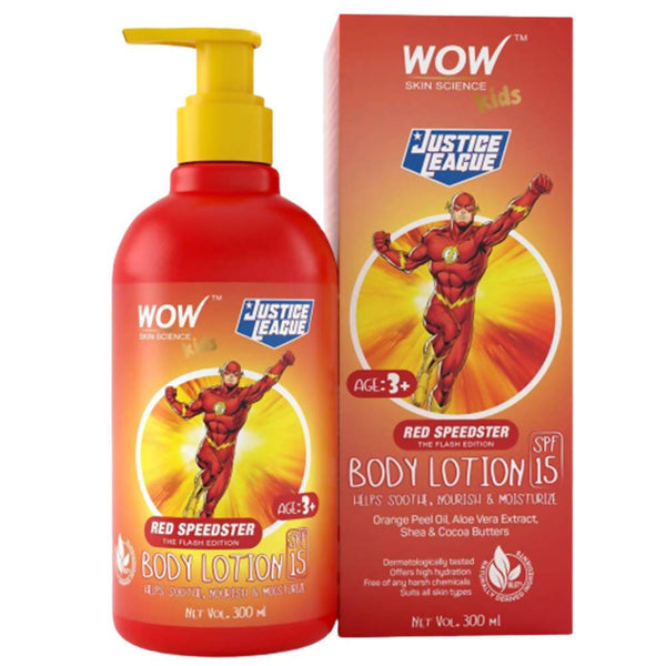 Wow Skin Science Kids Body Lotion - Red Speedster Flash Edition