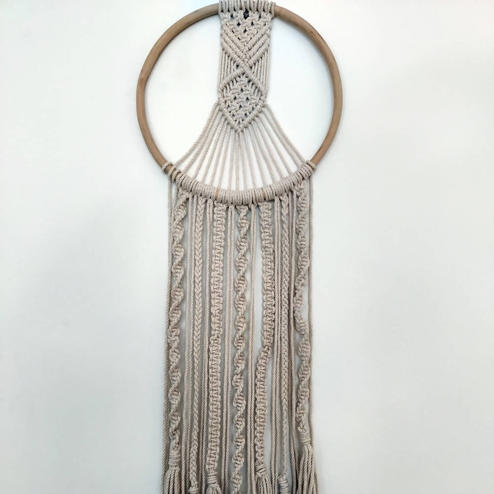 The Decor Nook Off White Macrame Dream Catcher