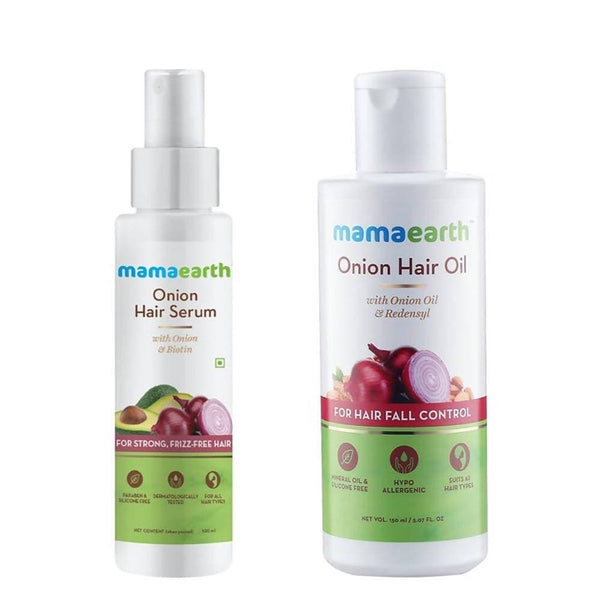 Mamaearth Onion Hair Serum & Onion Hair Oil