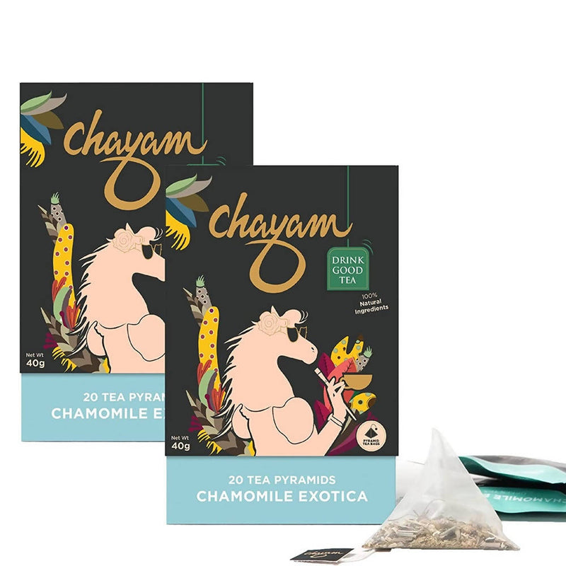 Chayam Chamomile Exotica Green Tea Bags