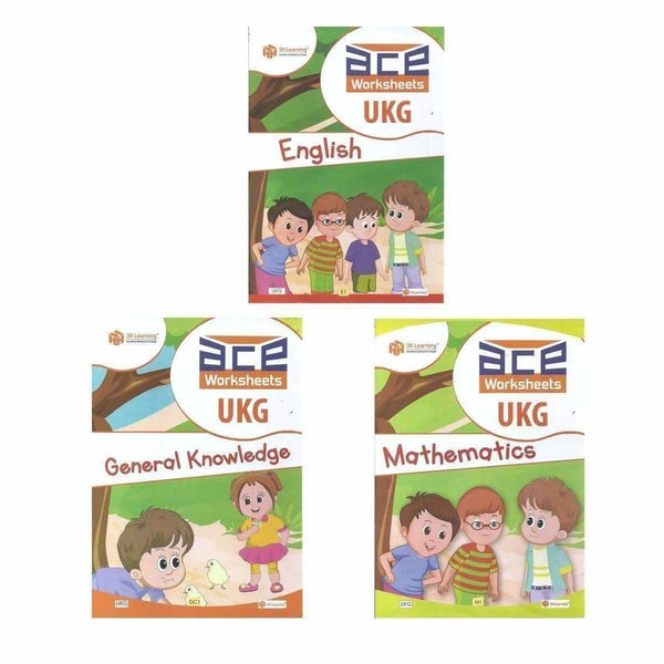 UKG Kids ACE All-in-One Worksheets 260 pages (KG 2)