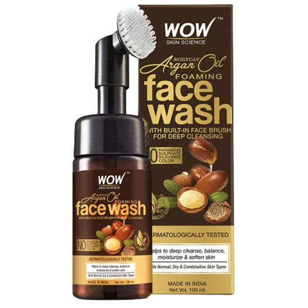 Wow Skin Science Moroccan Argan Oil Foaming Face Wash