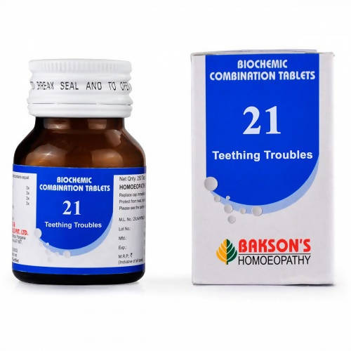 Bakson's Homeopathy Biochemic Combination 21 Tablets