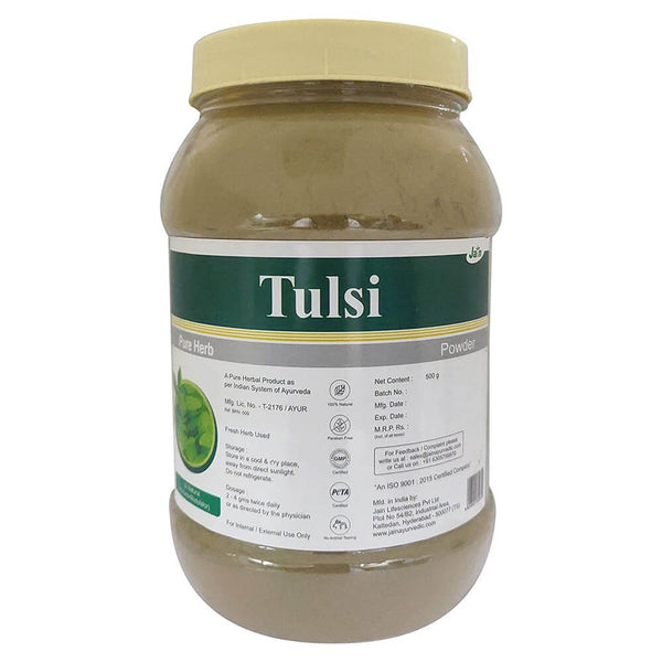 Jain Tulsi Ocimum Sanctum/Holy Basil Pure Powder - 500 g